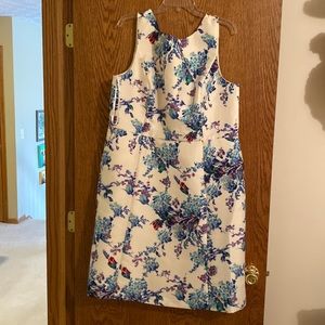 Talbots size 18 cream floral dress